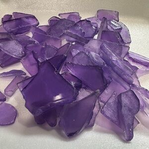 Purple Glass Pieces